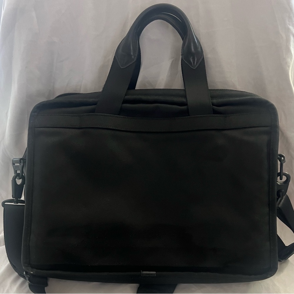 Tumi Alpha 3 Briefcase Laptop Black Ballistic Nylon Bag $650 - Picture 12 of 13
